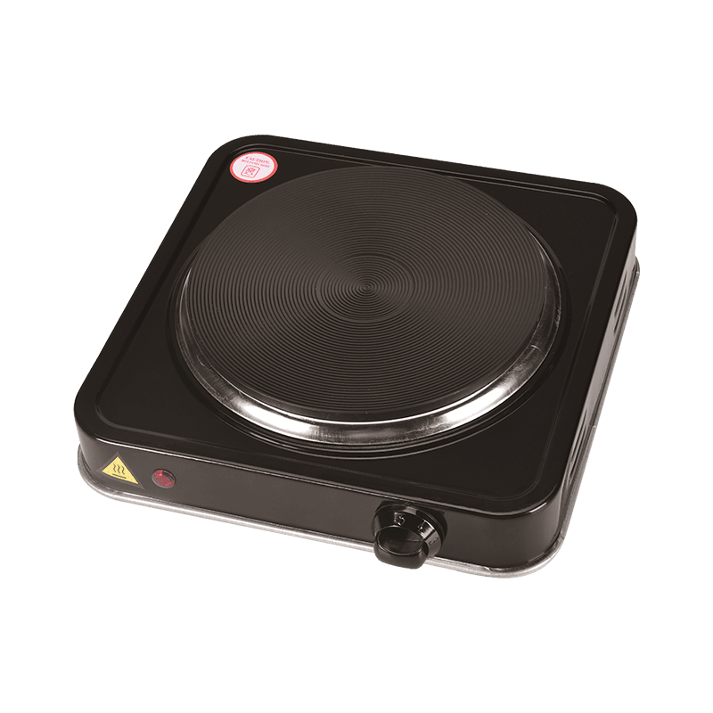 Efficient space-saving single hot plate